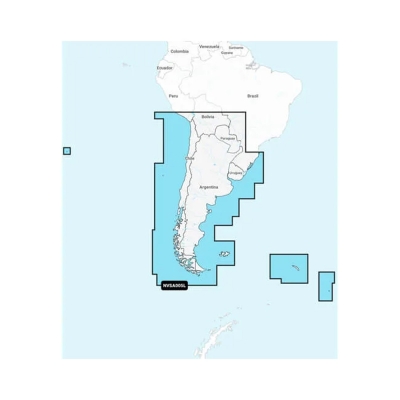 Garmin Navionics Vision+ NVSA005L - Chile, Argentina e Isla de Pascua - Cartas Marinas